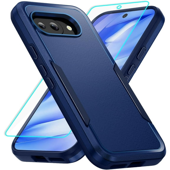 HCTian for Pixel 9a Case with Screen Protection: Heavy Duty Protective Shockproof and Scratch Proof Cell Phone case for Google Pixel 9a