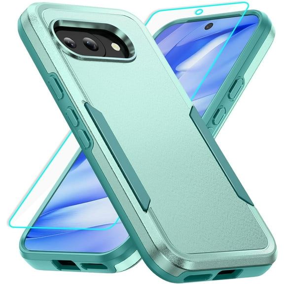 HCTian for Pixel 9a Case with Screen Protection: Heavy Duty Protective Shockproof and Scratch Proof Cell Phone case for Google Pixel 9a