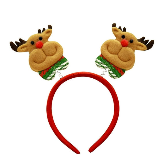 HCURIBAD Christmas Headbands for Women, 1PC Adult Children Cute Cartoon Christmas Hair Bands Headband Hair Accessories, Christmas Hair Accessories, Headbands for Girls, Funny Hats One Size