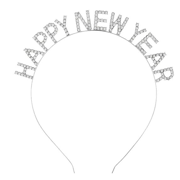 HCURIBAD Christmas Headbands for Women, Sparkling Christmas Headband Exclusive Festive Hair Accessory, Christmas Hair Accessories, Headbands for Girls, Funny Hats Light Blue One Size