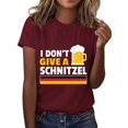 HCURIBAD Clearance! Graphic Tees for Women, Women's Oktoberfest Letter