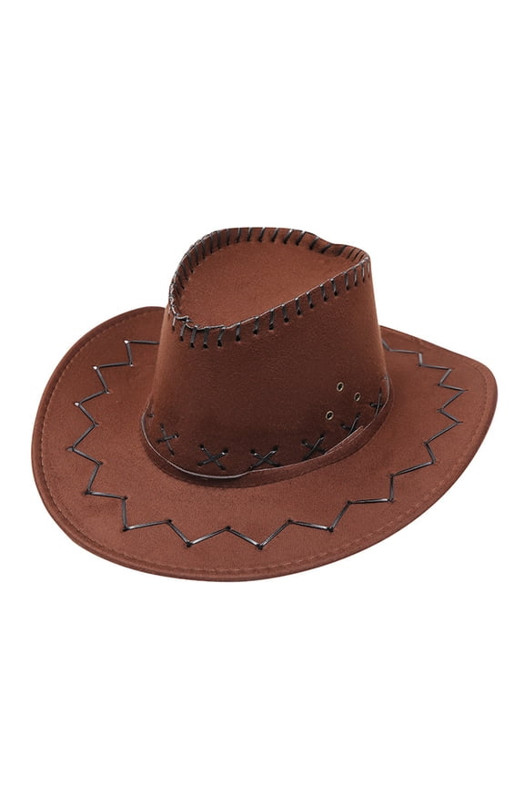 Cowboy Hats for Women, Wide Brim Hats Unisex Solid Color Casual Summer Sunscreen Tie Wide Brim Outdoor Travel Cowboy Hat, Mens Cowboy Hat, Sun Hats 1x Hat Coffee One Size