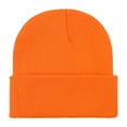 thumbnail image 1 of HCURIBAD Unisex Beanie Men Women - Unisex Cuffed Plain Skull Knit Hat Cap, Knitted Cuffed Soft Warm Hat for Men / Women Ski Watch Cap, 1PC Knitted Hat L One Size, 1 of 6