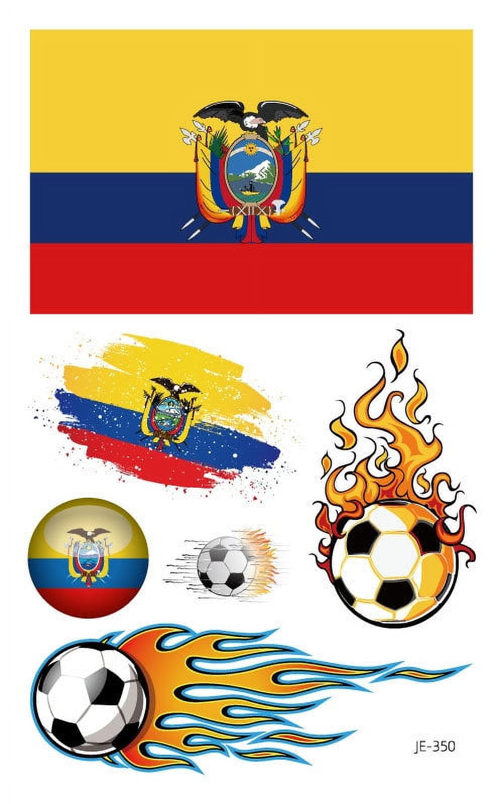 HCXIN 2022 Football World Cup fans cheer up National flag tattoo