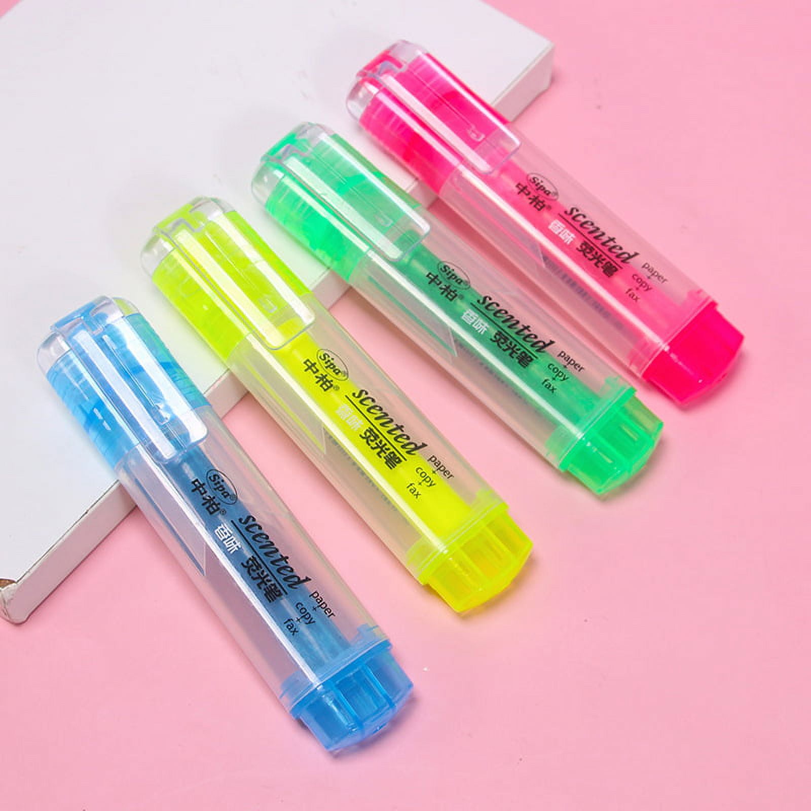Fluorescent Highlighter Markers Pen Candy Color Scented