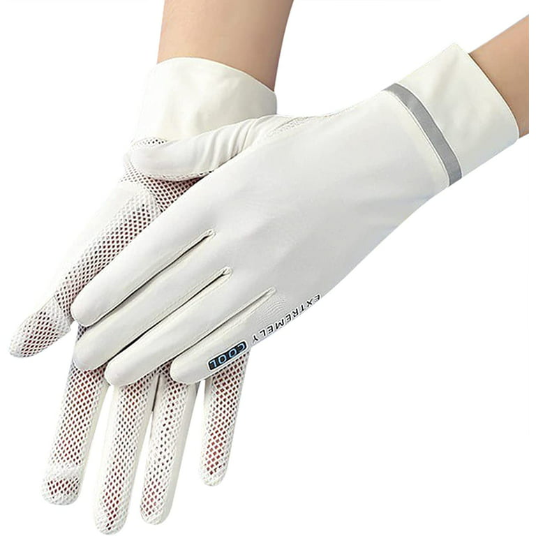 HCXIN Women Summer UPF 50+ UV Sun Protection Gloves 2 Fingers Flip