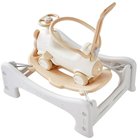 HCY 5 in 1 Rocking Horse for Toddlers 1-3 Years Ride on Toy with Trampoline