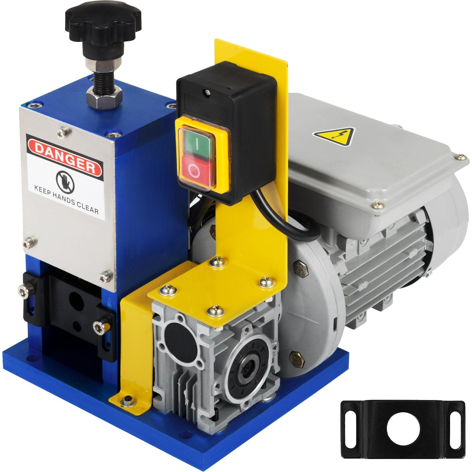 HCY Automatic Electric Wire Stripping Machine 0.05"-0.98",Portable Dark Blue Wire Stripper, Wire Stripping Machine Tool for Scrap Copper Recycling (Dark Blue)