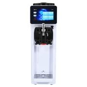 HCY Commercial Ice Cream Machine, 10.6 QT/H Yield, 1000W Single Flavor Countertop Soft Serve Ice Cream Maker, 4L Hopper 1.6L Cylinder, Touch Screen Auto Clean Pre-cooling, for Restaurant Snack Bar