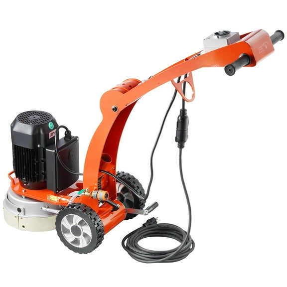 HCY Electric Concrete Floor Grinder 10" Walk-Behind Grinder 1.7HP Concrete Floor Polisher, 1300W Grinding Machine, 1720RPM Upgrade Brushless Motor Surfacing Grinder for Granite/Marble/Stones
