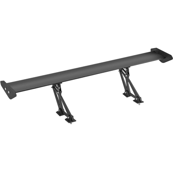 HCY GT Wing Car Spoiler, 43.3 inch Universal Spoiler with Single Deck, Adjustable Lightweight Aluminum, Car Rear Spoiler Wing, Racing Spoiler BGW/JDM Drift Black