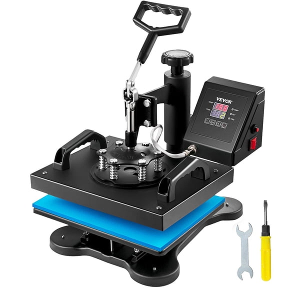 HCY Heat Press, 12x10Inch T-Shirt Press Machine, T-shirt Press Heat Press 30x23cm Printing Machine Heat Transfer Sublimation Machine for T-shirts
