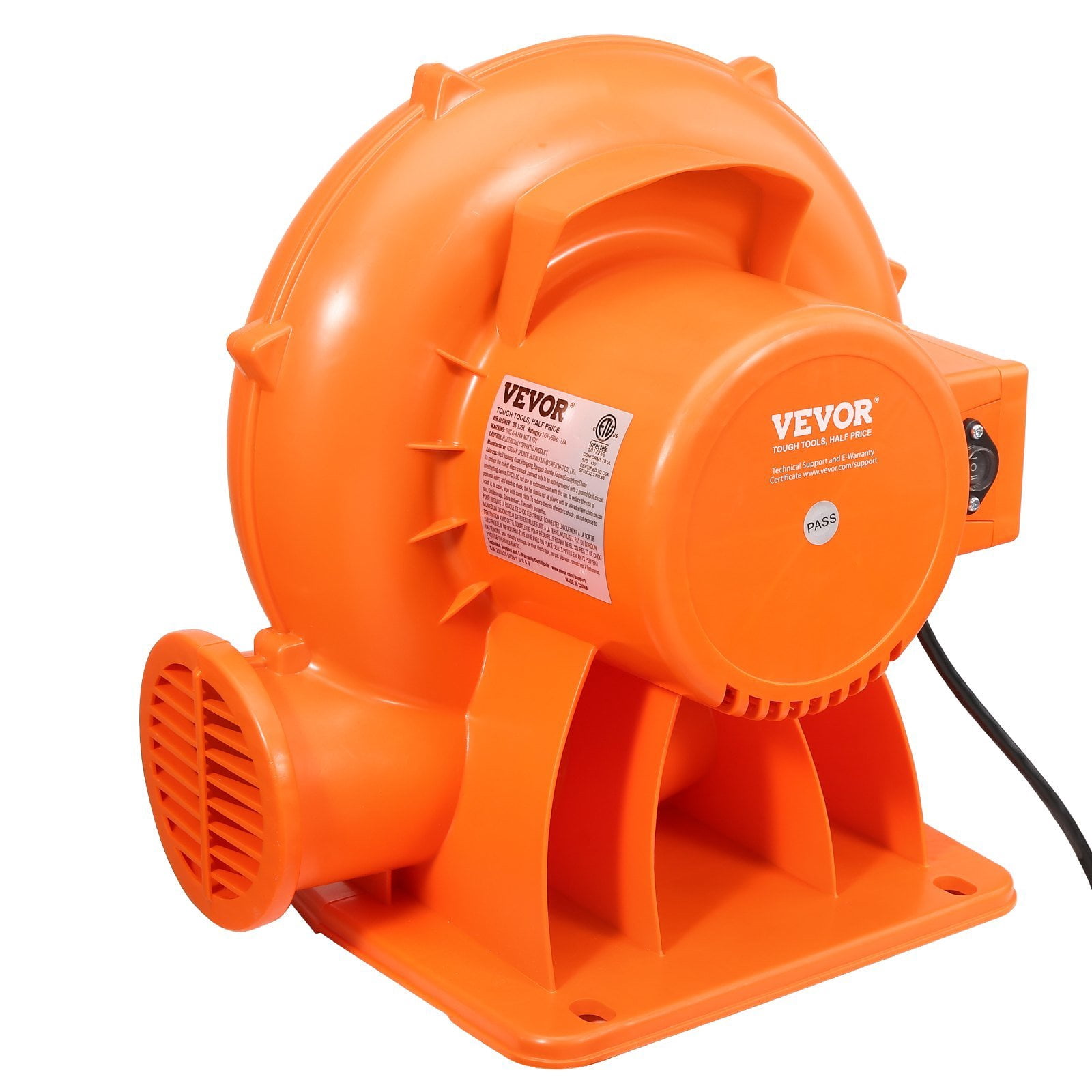 HCY Inflatable Blower, 950W, 1 & 1.2 HP Bounce House Blower, Pump ...