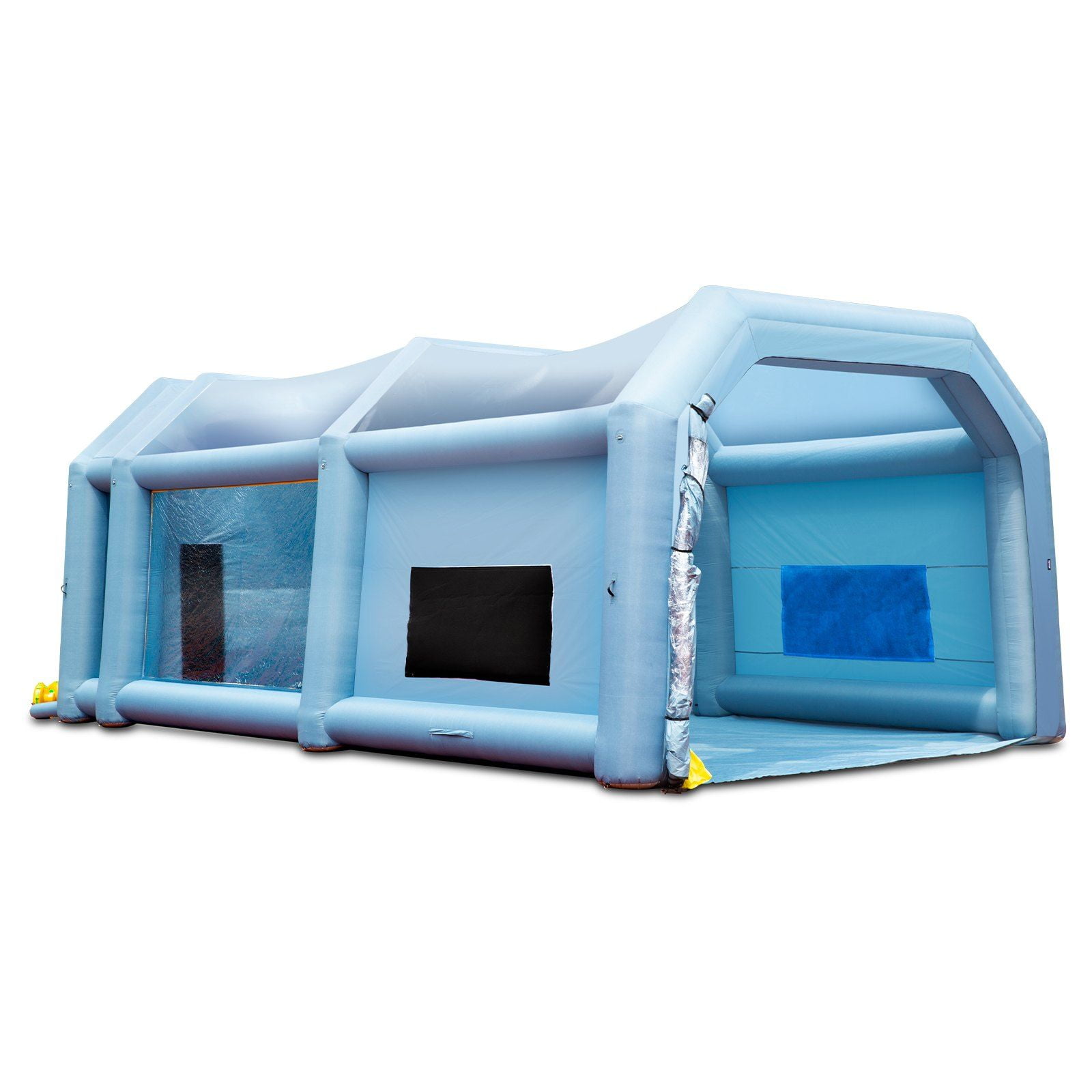 HCY Inflatable Paint Booth, 33x20x13ft Inflatable Spray Booth, High Powerful 950W+1100W Blowers Spray Booth Tent, Car Paint Tent Air Filter System for Car Parking Tent Workstation Motorcycle Garage