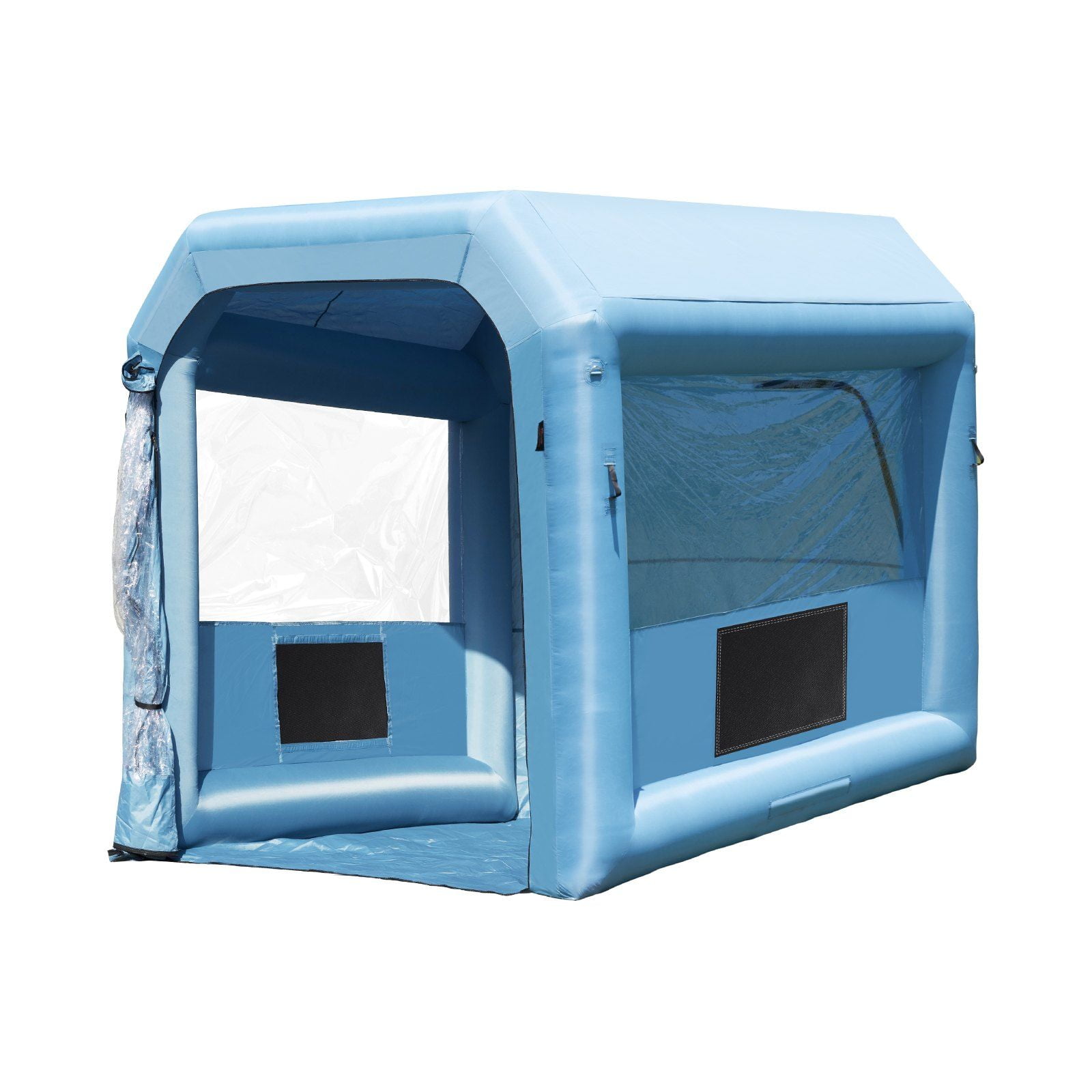 HCY Inflatable Paint Booth, 9.8 x 8.2 x 8.2 ft Inflatable Spray Booth, with 550W Powerful Blower and Air Filter System, Portable Car Paint Booth for Motorcycle, Bicycle, Small Furniture Painting