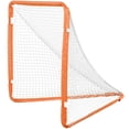 thumbnail image 1 of HCY Lacrosse Goal, 4' x 4' Small Kids Lacrosse Net, Folding Portable Lacrosse Goal with Carry Bag, Iron Frame Backyard Training Equipment, Quick & Easy Setup, Perfect for Youth Training, Orange, 1 of 7