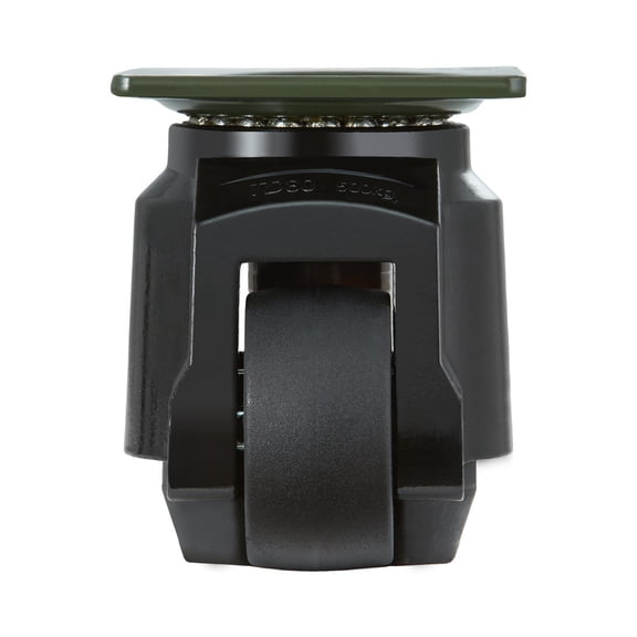 HCY Leveling Casters, Set of 4, 2200 lbs Total Load Capacity, 2.5 inches, Heavy Duty with Upgraded Handle Design, 360 Degree Swivel Caster Wheels, Adjustable Casters with Feet for Workbench, Machine