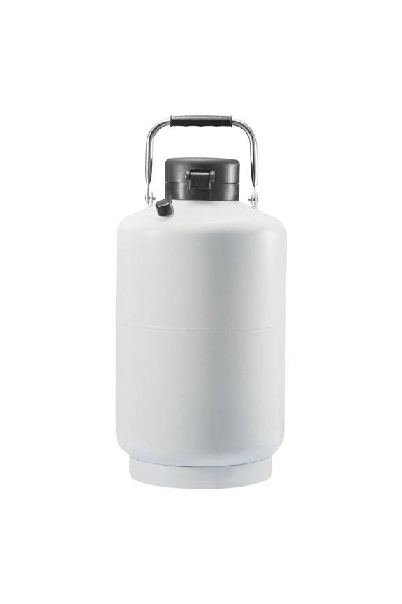Liquid Nitrogen Tank 10 L Aluminum Alloy LN2 Container Dewar 6 Canisters