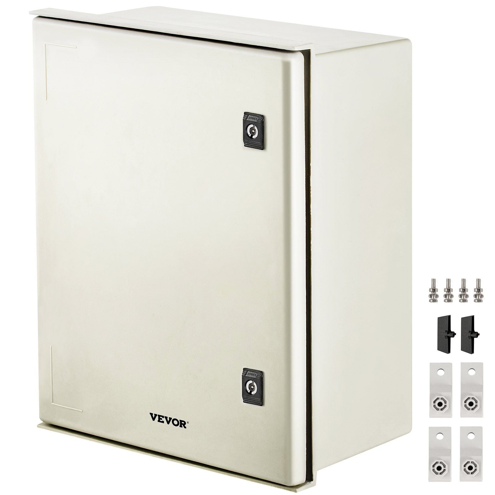 HCY NEMA Enclosure, 20 x 16 x 8 inches, NEMA 4X Fiberglass Steel Electrical Box, IP66 Waterproof & Dustproof Hinged Junction Box for Outdoor Indoor Use, with Mounting Plate(50x40x20 cm))