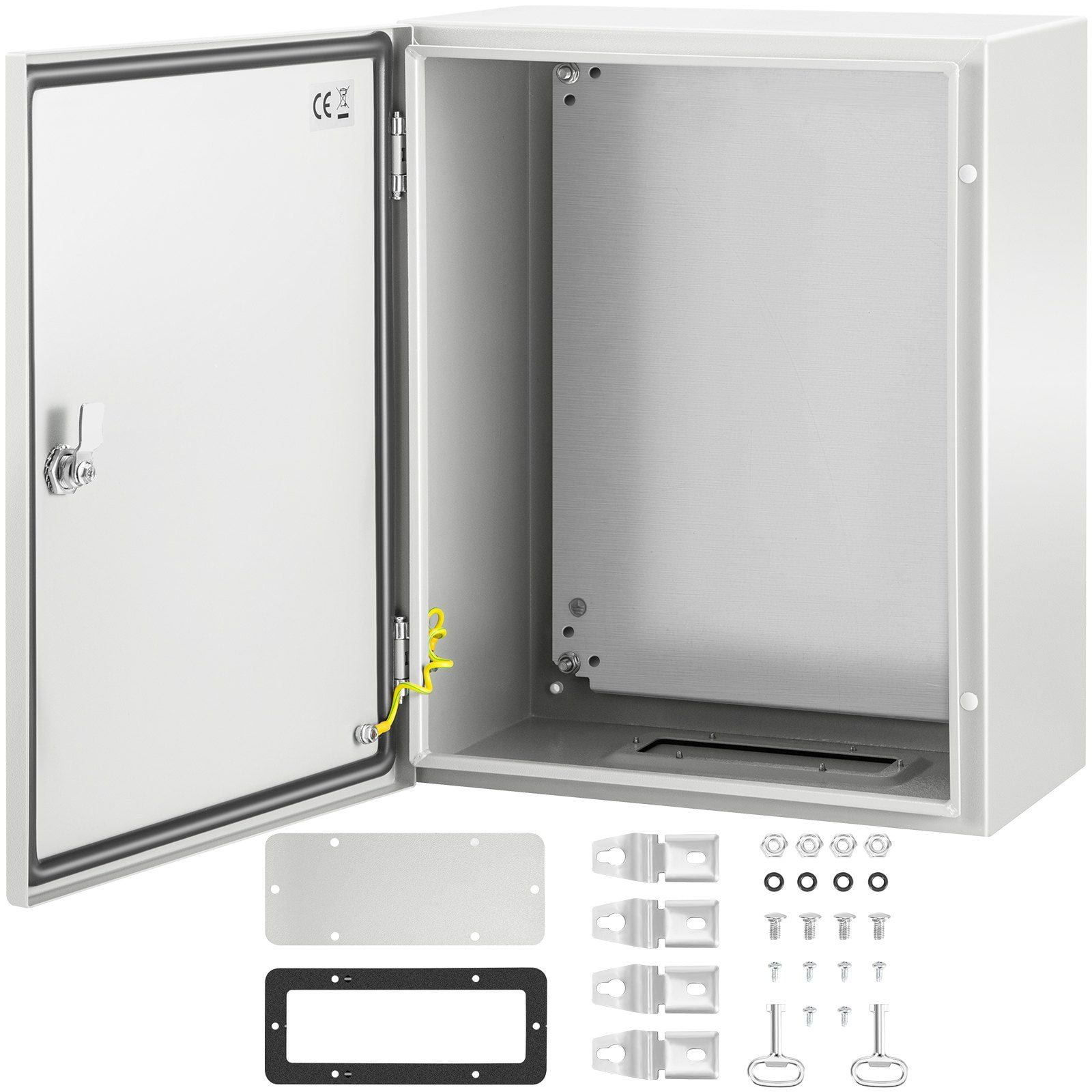 HCY NEMA Steel Enclosure, 20 x 16 x 10'' NEMA 4X Steel Electrical Box, IP66 Waterproof & Dustproof, Outdoor/Indoor Electrical Junction Box, with Mounting Plate