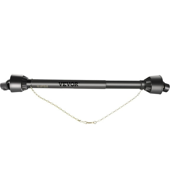 HCY PTO Shaft, 1-3/8" PTO Drive Shaft, 6 Spline Tractor, Round Implement Ends PTO Driveline Shaft, Series 4 Tractor PTO Shaft, 43"-61" Brush Hog PTO Shaft Black, for Finish Mower, Rotary Cutter