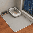 thumbnail image 1 of HCY&WLD Cat Litter Mat, Waterproof Double Layer Honeycomb Litter Trapping Mats, Easy to Clean, Less Waste (35"x24", Gray), 1 of 8