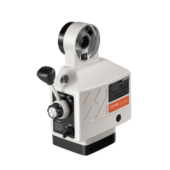 HCY Z-Axis Power Feed for Milling Machine, 450 in-lb Torque, 0-200RPM Adjustable Rotate Speed 120V Power Table Feed Mill Feeder, for Bridgeport Some Knee Type Mills with a 5/8" End Shaft Diameter