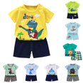 thumbnail image 1 of HCYSFG Boys Graphic Print Outfit Sets 2 Piece Short Sleeve Crewneck Clothing Sets T Shirt And Shorts Matching Sets, 1 of 3