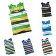 thumbnail image 1 of HCYSFG Boys Striped Tank Tops Scoop Neck Sleeveless Relaxed Fit Casual Summer UnderTees Everyday Classic Athletic Tees, 1 of 4