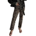 thumbnail image 1 of HCYSFG Cheetah Print Pants For Women Leopard Print Trousers High Waisted Straight Leg Ankle Length Relaxed Fit Bottoms, 1 of 9