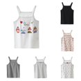 thumbnail image 1 of HCYSFG Girls Assorted Print Tank Tops Square Neck Sleeveless Cherry Heart Cartoon Graphic Basic UnderTees Summer Camisoles, 1 of 4