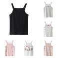 thumbnail image 1 of HCYSFG Girls Assorted Print Tank Tops Square Neck Sleeveless Cherry Heart Cartoon Graphic Basic UnderTees Summer Camisoles, 1 of 4