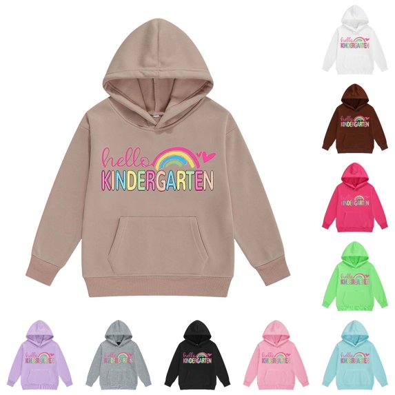 HCYSFG Girls Back To School Hoodies Third Grade Vibes Daisy Graphic Long Sleeve Sweatshirt Loose Casual Fall Winter Pullover Top