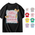 thumbnail image 1 of HCYSFG Girls Back To School Top Short Sleeve Third Grade Graphic Print Crew Neck T Shirt Classroom Wear Student Tee, 1 of 7