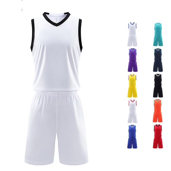 HCYSFG Girls Color Block Basketball Uniform Sets 2 Piece Sleeveless V Neck Athletic Clothing Sets And Shorts Elastic Waist Contrast Sports Sets