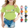 thumbnail image 1 of HCYSFG Girls Heart T Shirts Enjoy The Little Things Letter Graphic Crewneck Short Sleeve Casual Graphic Tees Summer Tops, 1 of 4