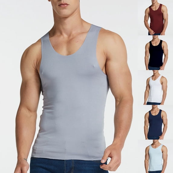HCYSFG Mens Ribbed Tank Tops