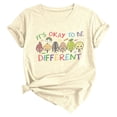 thumbnail image 1 of HCYSFG Women's Cartoon Graphic T-Shirt Colorful Print Crew Neck Short Sleeve Regular Fit Top Daily Wear Streetwear Summer Casual Tee, 1 of 3