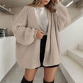 thumbnail image 1 of HCYSFG Womens Knit Cardigan Sweater Open Front Long Sleeve Ribbed Loose Fit Casual Everyday Layering Tops, 1 of 4