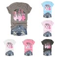 thumbnail image 1 of HCYSFG Womens Halloween T Shirts Crewneck Short Sleeve Mean Ghouls Ghost Letter Graphic Relaxed Fit Holiday Tees Fall Tops, 1 of 4