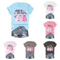 thumbnail image 1 of HCYSFG Womens Halloween T Shirts Crewneck Short Sleeve Mean Ghouls Ghost Letter Graphic Relaxed Fit Holiday Tees Fall Tops, 1 of 4