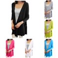 thumbnail image 1 of HCYSFG Womens Open Front Cardigan Long Sleeve With Pockets Loose Fit Lightweight Longline Duster Casual Daily Layering Cover Up, 1 of 6