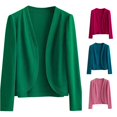thumbnail image 1 of HCYSFG Womens Solid Color Cardigan Sweater V Neck Button Front Long Sleeve Classic Fit Lightweight Knit Everyday Layering Tops, 1 of 4
