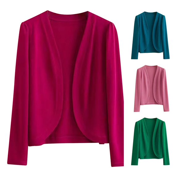 HCYSFG Womens Solid Color Cardigan Sweater V Neck Button Front Long Sleeve Classic Fit Lightweight Knit Everyday Layering Tops