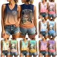 thumbnail image 1 of HCYSFG Womens Too To Care Club Graphic Tank Tops My Give A Damn Is Broken Funny Quote V Neck Sleeveless Summer Beach Vacation Casual Tee Cami, 1 of 4