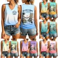 thumbnail image 1 of HCYSFG Womens Too To Care Club Graphic Tank Tops My Give A Damn Is Broken Funny Quote V Neck Sleeveless Summer Beach Vacation Casual Tee Cami, 1 of 4