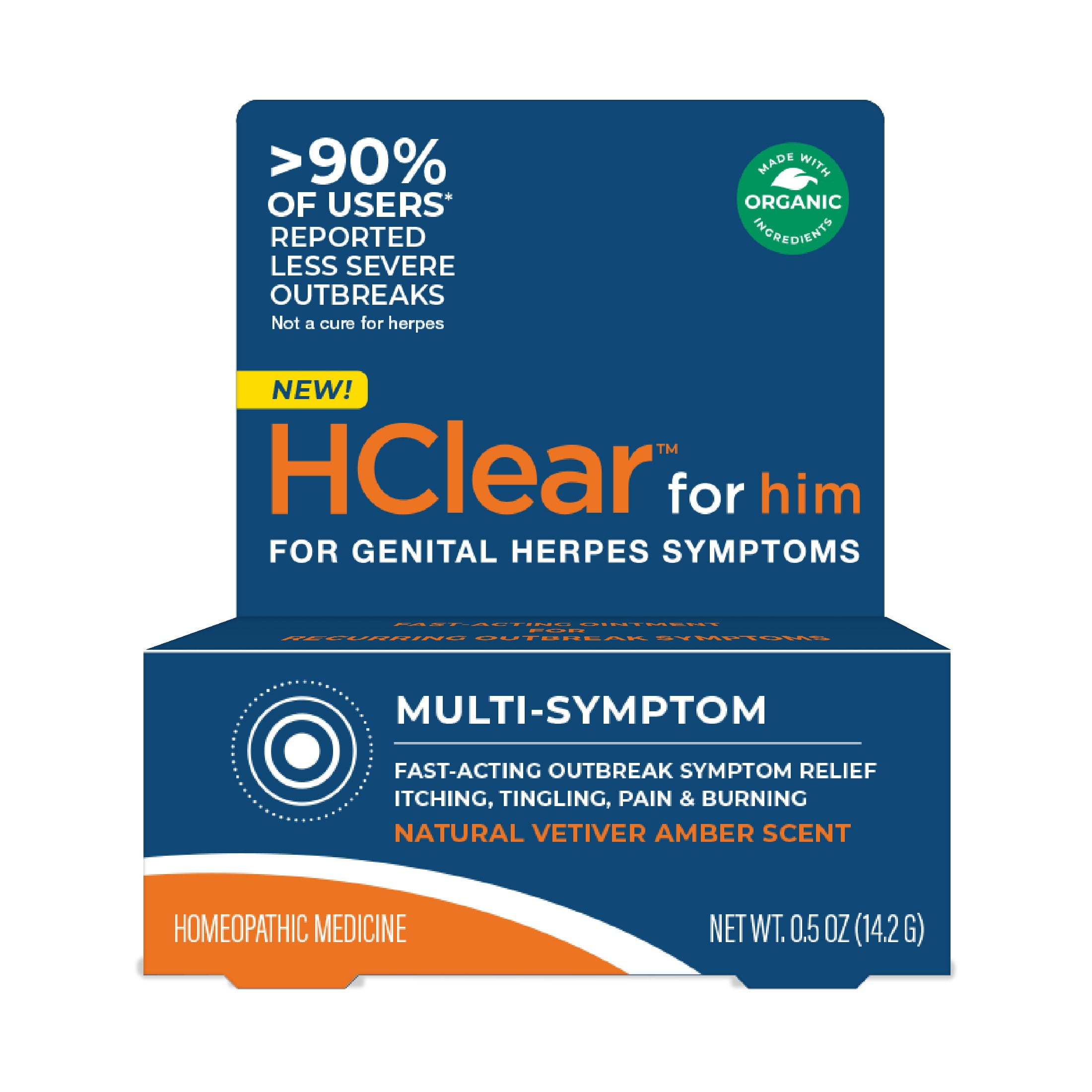 HClear for him Genital Herpes Symptom Relief