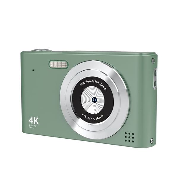 HD 1080P 2.4 Inches 240x320 Digital Camera Rechargeable Cameras with 16x Zoom Compact 44MP Cameras,Green