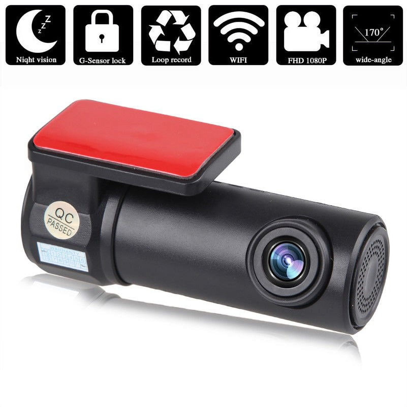  Dash Cam Built in WiFi Car Dashboard Camera Recorder with FHD  1080P, Mini Screen Dashcams for Cars with Night Vision, Loop Recording,  G-Sensor, APP : Electronics