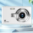 thumbnail image 1 of HD 1080P Digital Camera – 48MP Interpolation, 16X Zoom, CMOS Sensor, Night Vision, and Continuous Shooting – Perfect for Kids, Parents, and Beginners – Includes Built-in Battery(White), 1 of 8